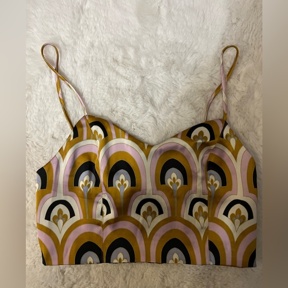 NWT House of Harlow 1960 Art Deco Crop Top - Picture 4 of 7